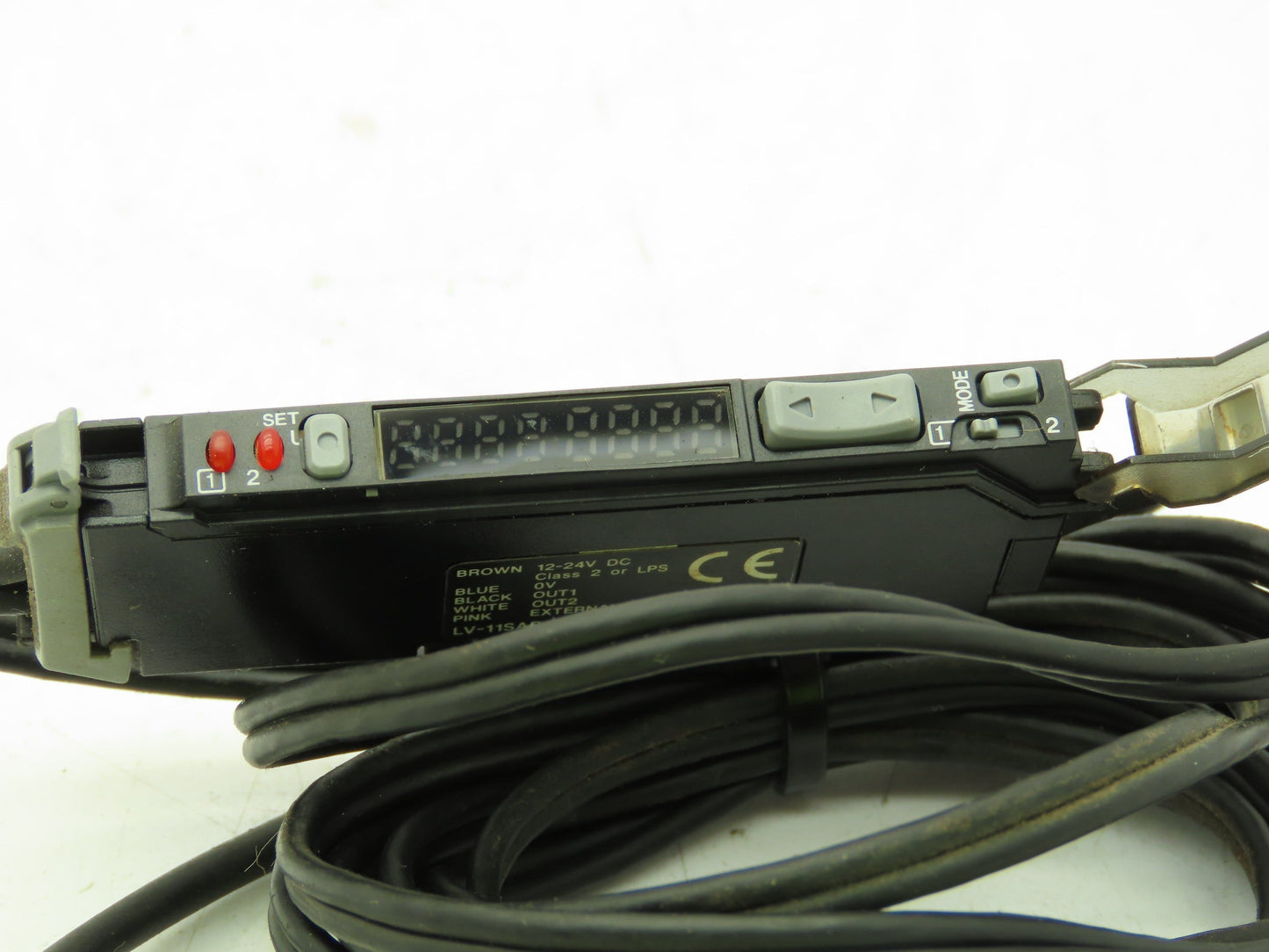 Keyence LV-11SAP Laser Sensor Amplifier with LV-S31 Head 50-200mm