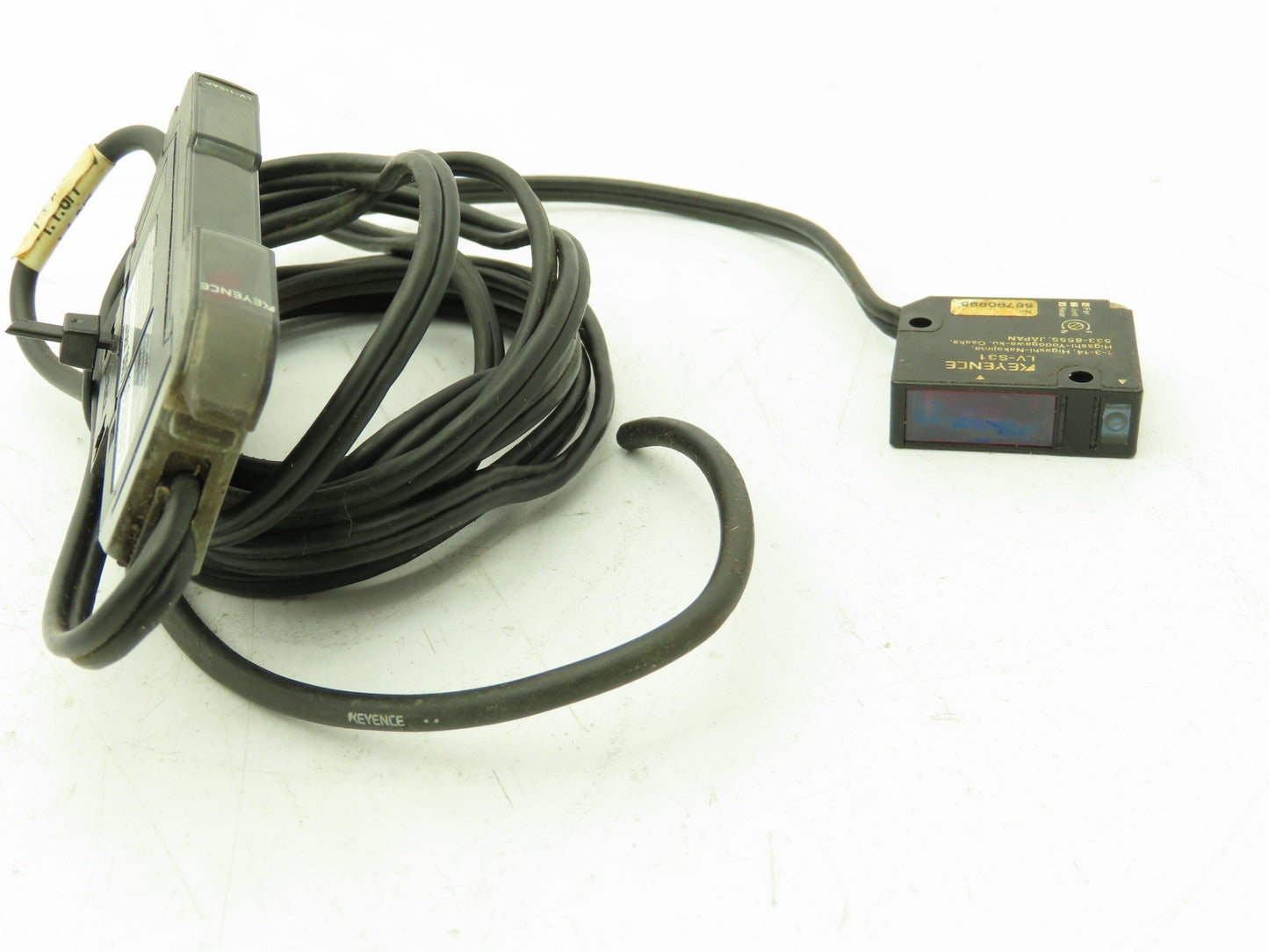 Keyence LV-11SAP Laser Sensor Amplifier with LV-S31 Head 50-200mm