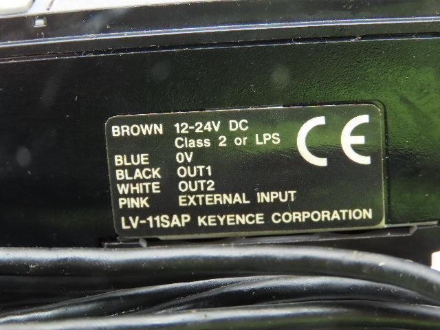 Keyence LV-11SAP Laser Sensor Amplifier with LV-S31 Head 50-200mm