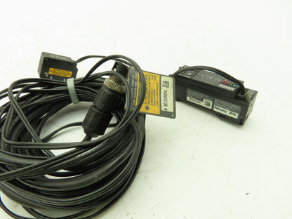 Keyence LV-21AP Laser Sensor Amplifier with LV-H32 Reflective Head