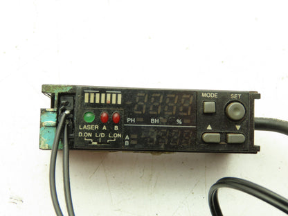 Keyence LV-21AP Laser Sensor Amplifier with LV-H32 Reflective Head