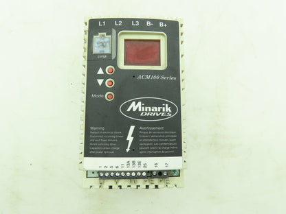 Minarik ACM114T-0.75 VFD Variable Frequency Drive 1HP 0.75Kw 480V 3Ph 2.1A