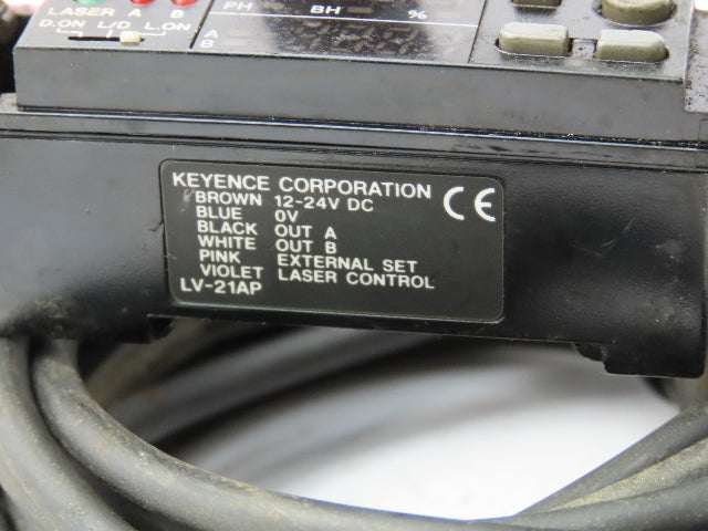 Keyence LV-21AP Digital Laser Sensor Amplifier Main Unit  Lot of 2