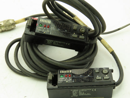 Keyence LV-21AP Digital Laser Sensor Amplifier Main Unit  Lot of 2
