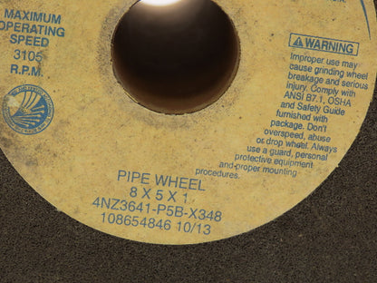 Norton 4NZ3641-P5B-X348 Grinding Wheel 8"x5"x1"