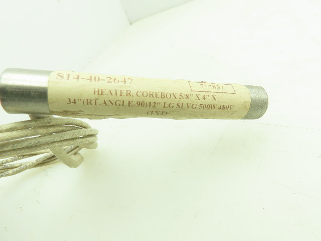 Vulcan R05 Cartridge Heater 5/8 x 4" 480V 500W Corebox Heat Element Lot of 5