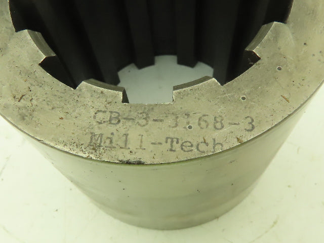 CB-3-3168-3 Spline Coupler Bushing Hub 2-1/4" Bore 10 Tooth 3-1/8" OD 3" Long