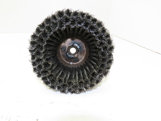 Weiler 12536 6" Double Row Wire Cup Brush .014" Wire 5/8"-11 UNC Nut