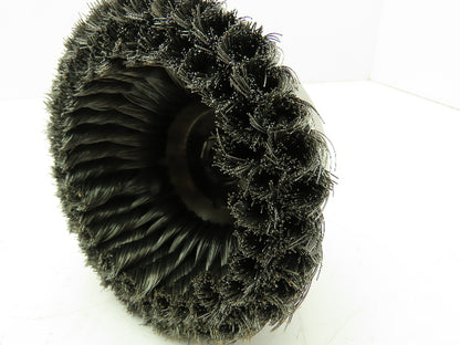 Weiler 12536 6" Double Row Wire Cup Brush .014" Wire 5/8"-11 UNC Nut