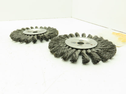 Osborn 26043  6" Knot Wire Wheel Brush 1/2" x .0160 x 5/8" 9000 RPM Lot of 12
