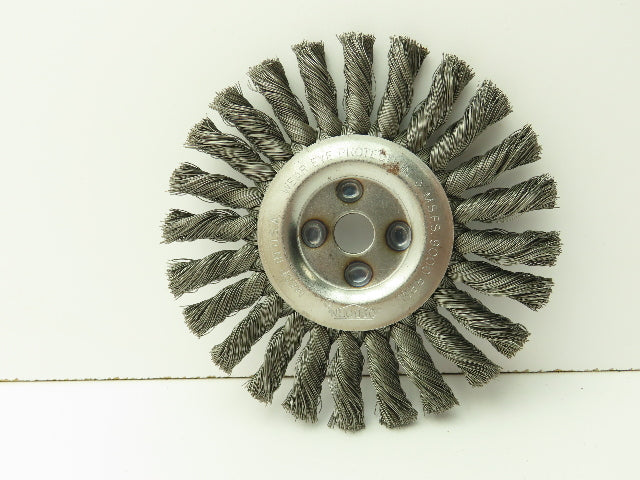 Osborn 26043  6" Knot Wire Wheel Brush 1/2" x .0160 x 5/8" 9000 RPM Lot of 12