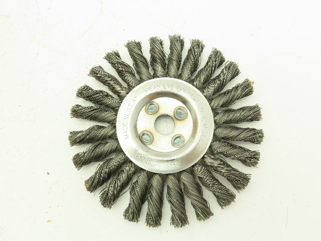 Osborn 26043  6" Knot Wire Wheel Brush 1/2" x .0160 x 5/8" 9000 RPM Lot of 12