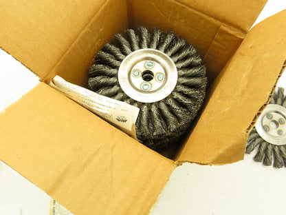 Osborn 26043  6" Knot Wire Wheel Brush 1/2" x .0160 x 5/8" 9000 RPM Lot of 12