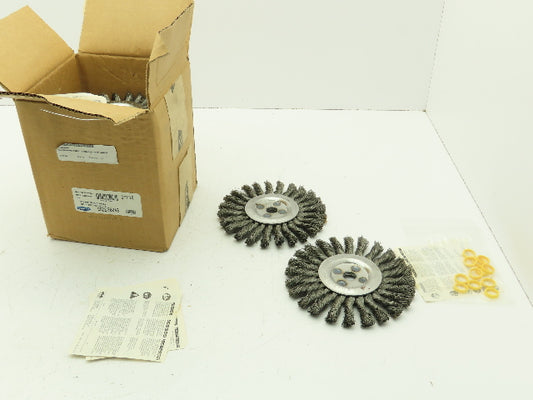 Osborn 26043  6" Knot Wire Wheel Brush 1/2" x .0160 x 5/8" 9000 RPM Lot of 12