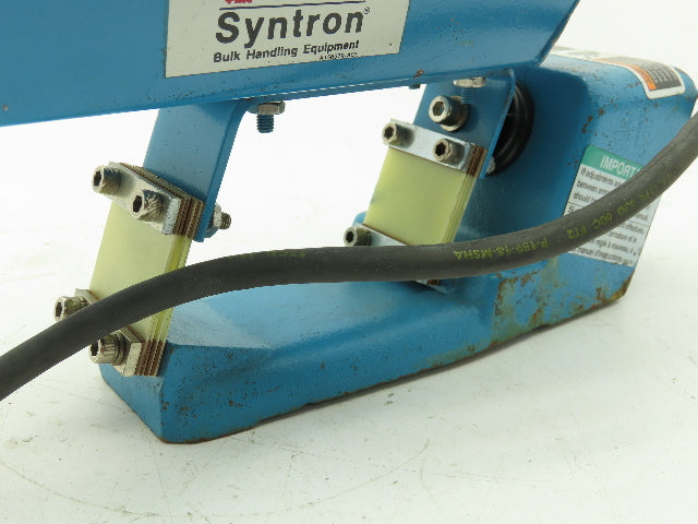 Syntron F-T0C Magnetic Vibrating Lab Chute Feeder 2x8" Pan Trough 115V F-Series