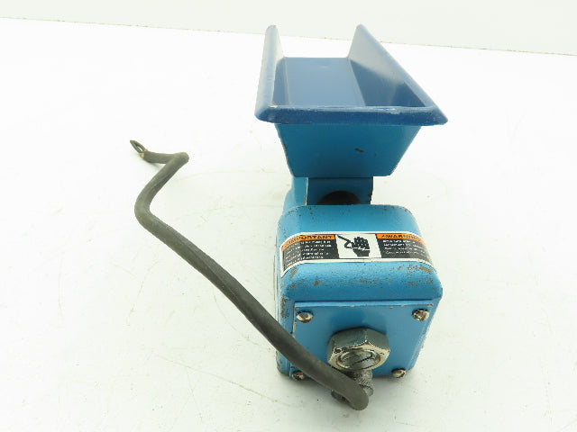 Syntron F-T0C Magnetic Vibrating Lab Chute Feeder 2x8" Pan Trough 115V F-Series