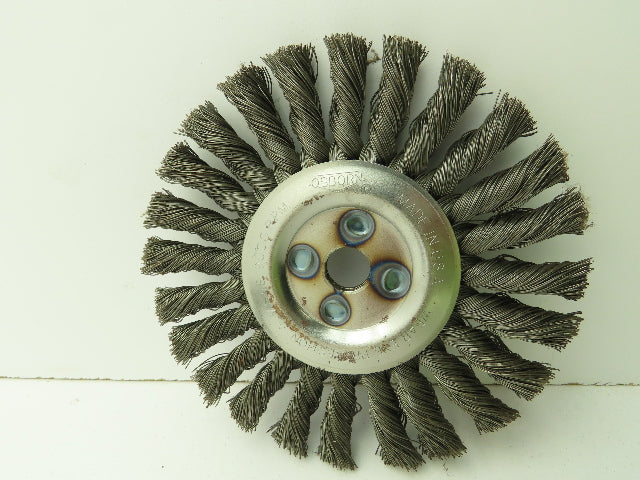 Osborn 26043  6" Knot Wire Wheel Brush 1/2" x .0160 x 5/8" 9000 RPM Lot of 5