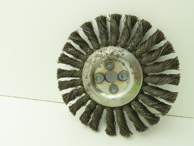 Osborn 26043  6" Knot Wire Wheel Brush 1/2" x .0160 x 5/8" 9000 RPM Lot of 5