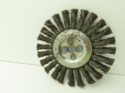 Osborn 26043  6" Knot Wire Wheel Brush 1/2" x .0160 x 5/8" 9000 RPM Lot of 5
