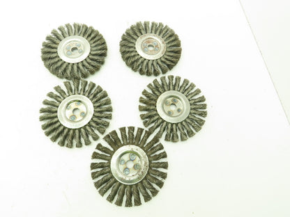 Osborn 26043  6" Knot Wire Wheel Brush 1/2" x .0160 x 5/8" 9000 RPM Lot of 5