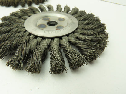 Osborn 26043  6" Knot Wire Wheel Brush 1/2" x .0160 x 5/8" 9000 RPM Lot of 13