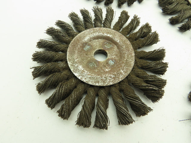 Osborn 26043  6" Knot Wire Wheel Brush 1/2" x .0160 x 5/8" 9000 RPM Lot of 13