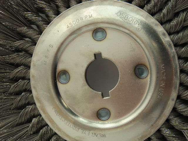 Osborn 26072 Knotted Wire Wheel 10"  5/8"x.016x1-1/4" 4500 RPM