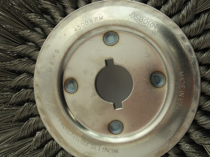 Osborn 26072 Knotted Wire Wheel 10"  5/8"x.016x1-1/4" 4500 RPM