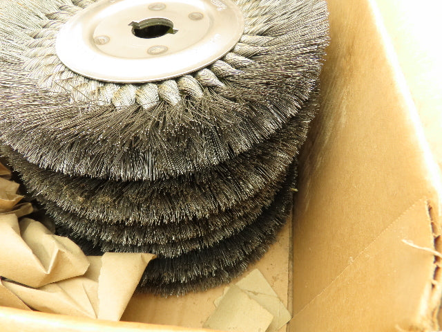 Osborn 26072 10"OD Knotted Wire Wheel 5/8"x.016x1-1/4" 4500 RPM Lot of 6
