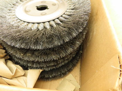 Osborn 26072 10"OD Knotted Wire Wheel 5/8"x.016x1-1/4" 4500 RPM Lot of 6