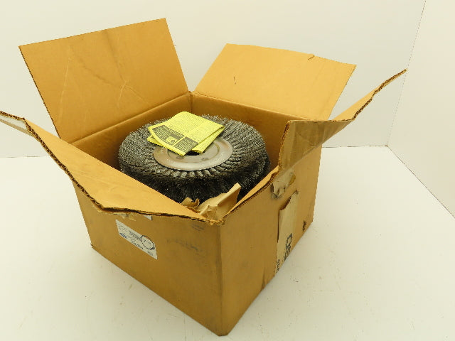 Osborn 26072 10"OD Knotted Wire Wheel 5/8"x.016x1-1/4" 4500 RPM Lot of 6
