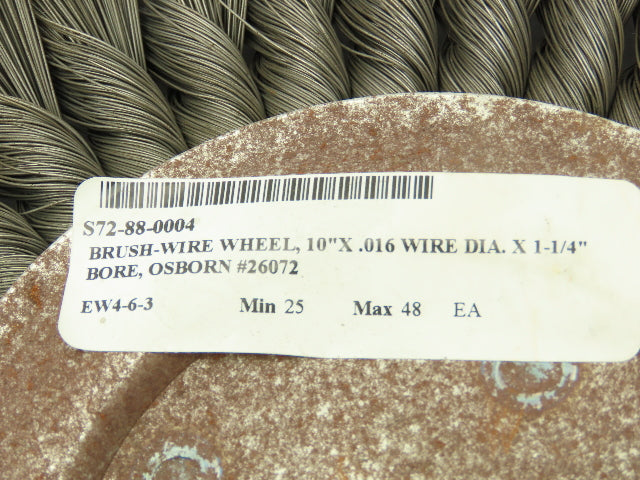 Osborn 26072 Knotted Wire Wheel 10"  5/8"x.016x1-1/4" 450
0 RPM
