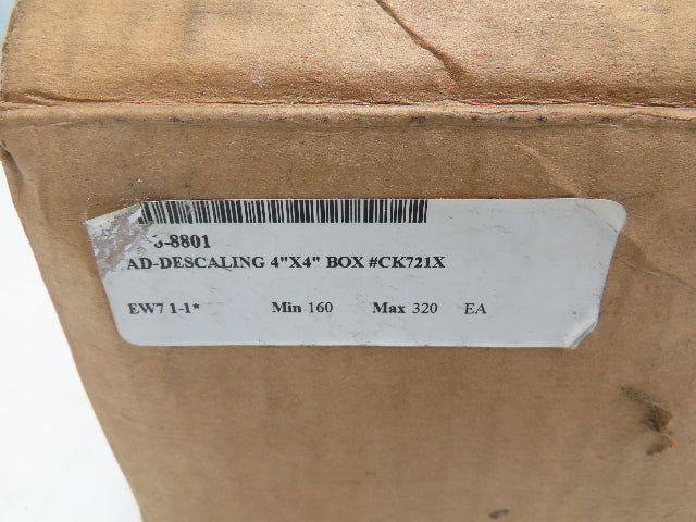 Merit 08834155336 Flap Wheel Flex Drum Segments 4"x 4" MER P50 Grit Box of 18