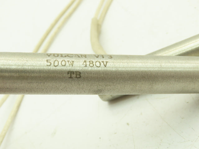 Vulcan V13  5/8" Cartridge Heater 500W 480V 90° 32" Leads  Lot of 2