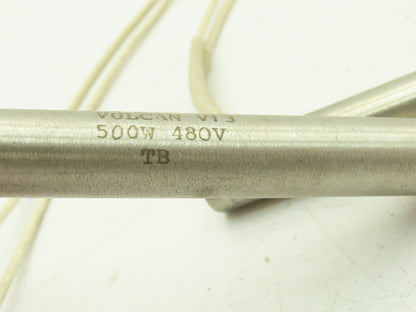 Vulcan V13  5/8" Cartridge Heater 500W 480V 90° 32" Leads  Lot of 2
