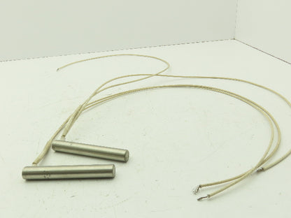Vulcan U13  5/8" Cartridge Heater 500W 480V 90° 32" Leads  Lot of 2