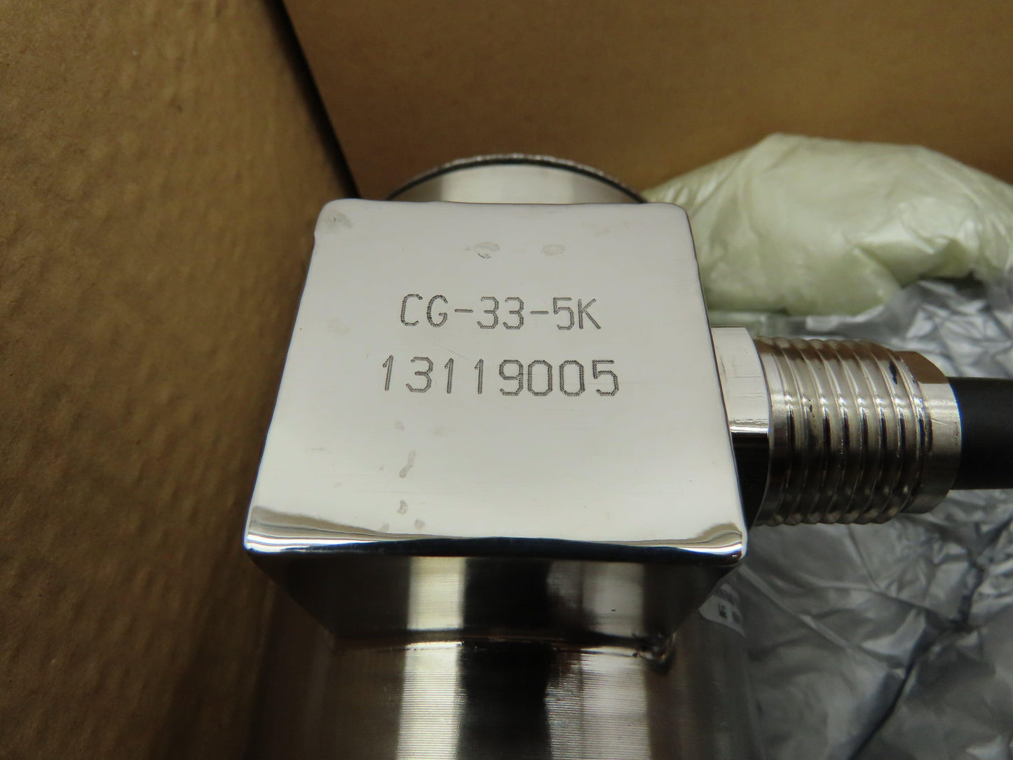 Coti Global CG-33 Stainless Steel Load Cell Sensor 5k 5000 LBS 2.5 Ton