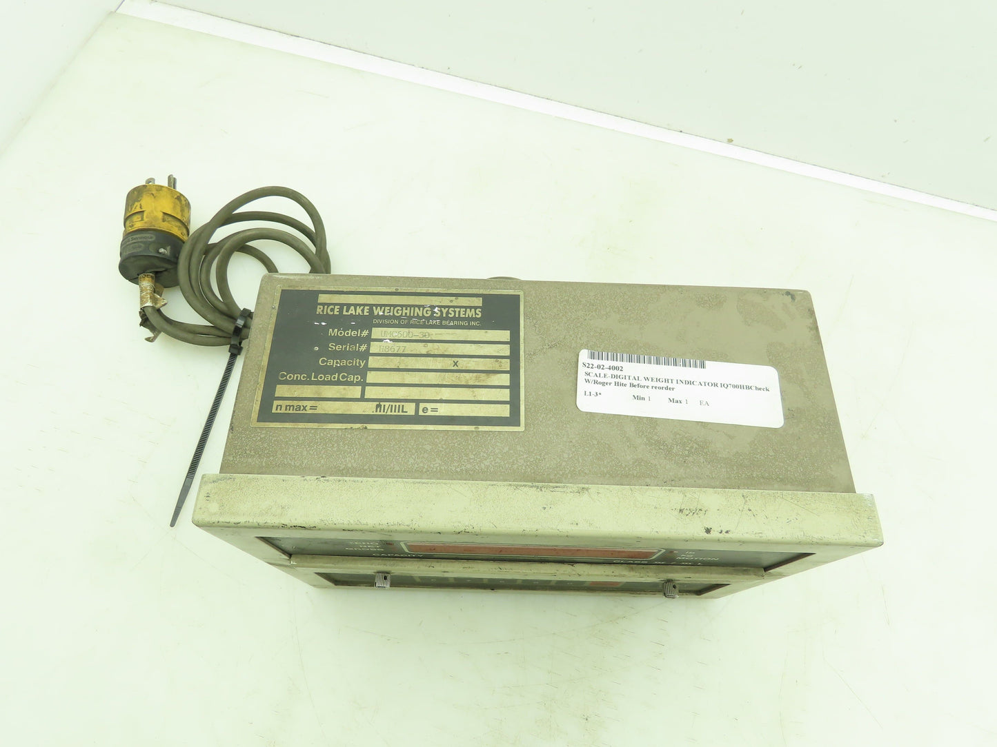 Rice Lake UMC600-30 Weight Indicator Display Unit 117V Scale