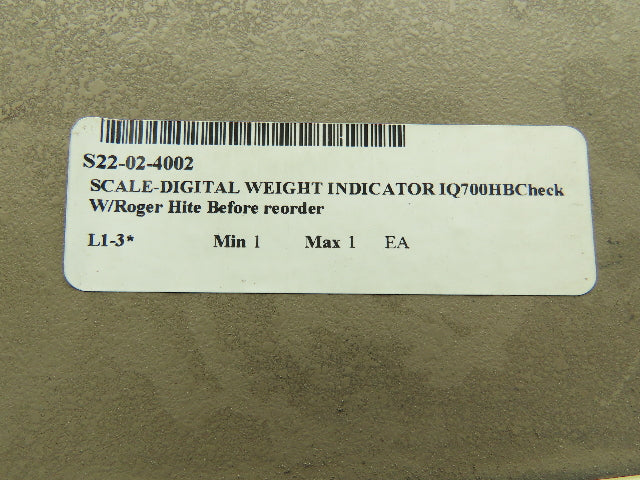 Rice Lake UMC600-30 Weight Indicator Display Unit 117V Scale