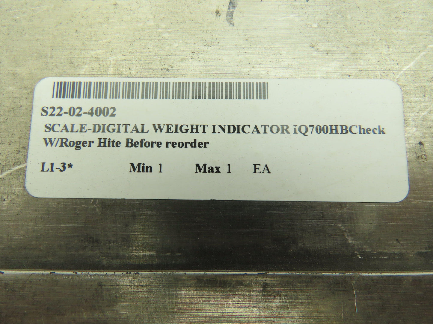 Rice Lake IQ700HBAAAC Weight Indicator Floor Scale Digital Display