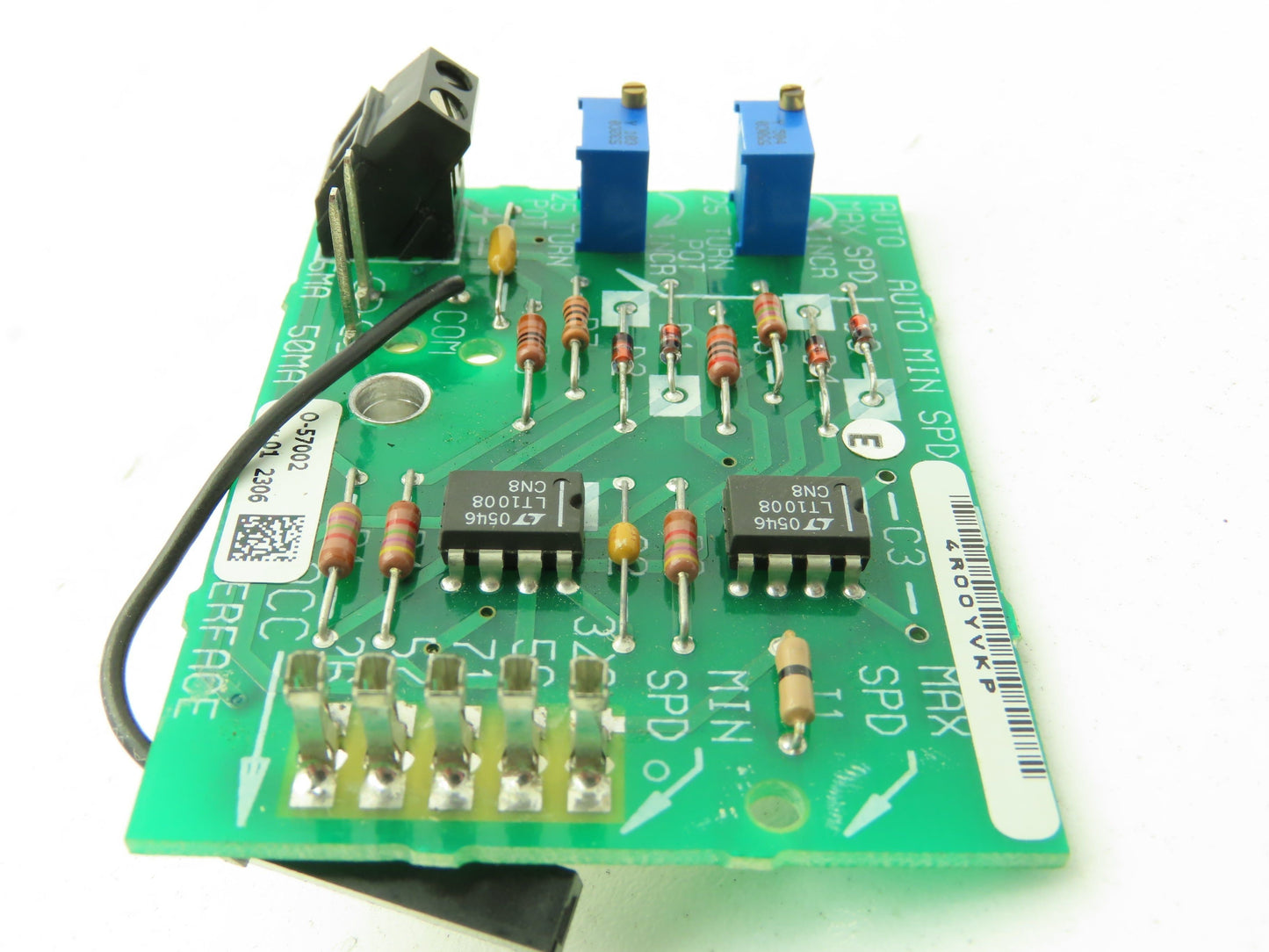 Reliance O-57002 Preset Speed Control Board Drive Card SPD/INST