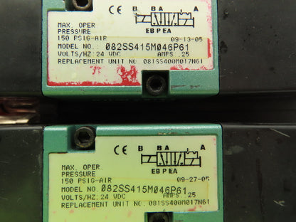 Numatics 082SS415M046P61  3-Station Flexiblock Manifold 24VDC Solenoid Valves