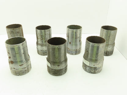 Dixon Valve 4"x 4" NPT Steel Pipe Nipple Hose Barb Fitting  Lot of 7