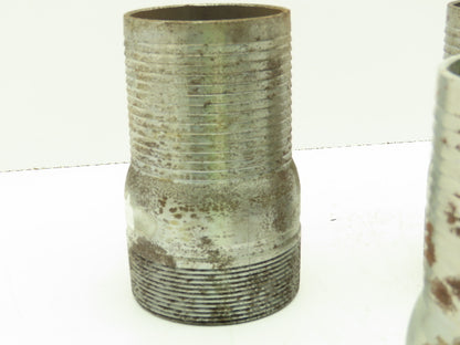 Dixon Valve 4"x 4" NPT Steel Pipe Nipple Hose Barb Fitting  Lot of 7