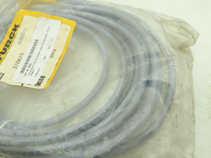 Turck WKS4.5T-5 Cordset Actuator Sensor Cable Female M12 Angled 5 Pin 15' Long