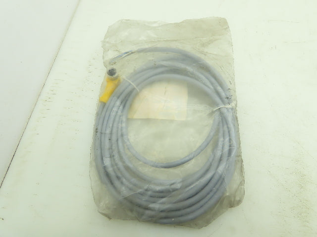 Turck WKS4.5T-5 Cordset Actuator Sensor Cable Female M12 Angled 5 Pin 15' Long