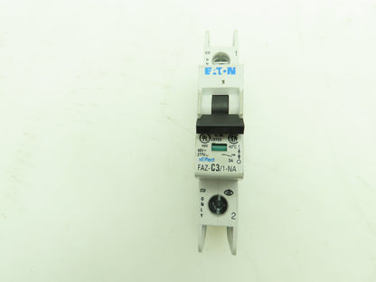 Eaton FAZ-C3/1-NA Miniature Circuit Breaker 3A 277AC 48VDC Lot of 2