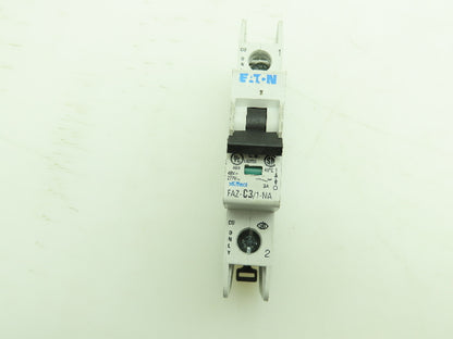 Eaton FAZ-C3/1-NA Miniature Circuit Breaker 3A 277AC 48VDC Lot of 2