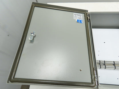 Wiegmann N4122016081PTC Electrical Enclosure 20x16x8" Locking Latch Wall Mount