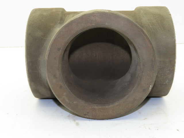 4" Tee Threaded NPT Pipe Fitting Carbon Steel A105 Class 3000